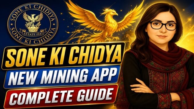 SONE KI CHIDIYA New Mining App Full Review | Complete Guide 2026 | Registration, Mining