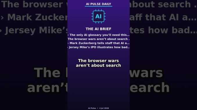 The only AI glossary you'll need this week — AI news today #Shorts