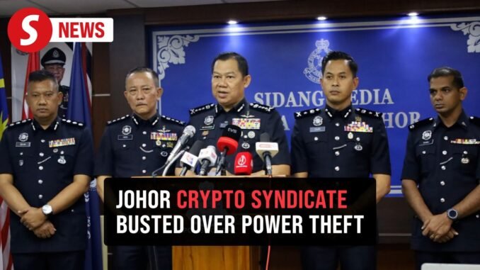 Three arrested in Johor over crypto mining operation fueled by stolen power
