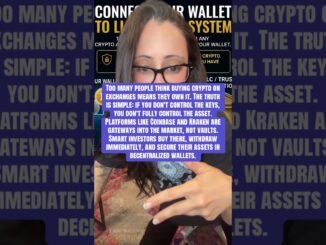 Too many people think buying crypto on exchanges means they own it.#xrp #cryptonews #solana #crypto