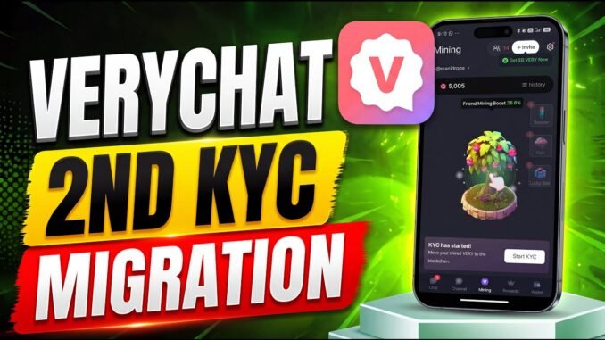 🚨 VeryChat 2nd KYC & Migration Guide 2026 | 500 VERY Required? Don't Miss This Update!