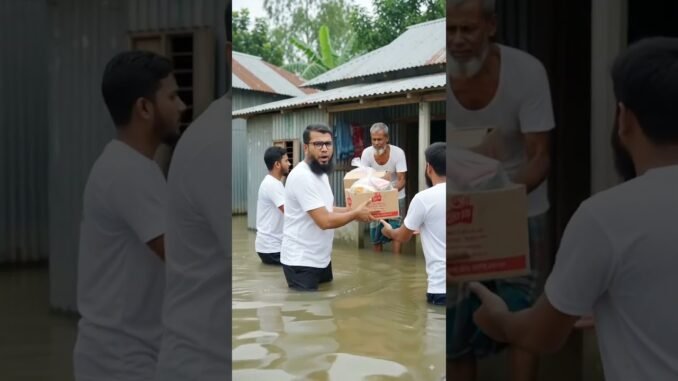 বন্যার্তদের সাহায্যে এগিয়ে আসুন সবাই #publicfigure #news #ai #aivideo #aishorts #newstoday