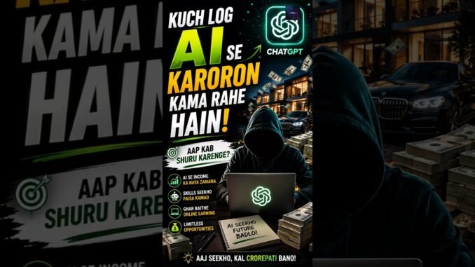 2026 Mein AI Se Online Earning Kaise Kare? | Beginners Guide #tariqaio #trendingshorts #shorts