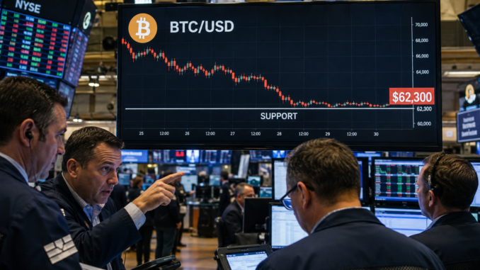 Bitcoin holds $62,300 support as BTC attempts short-term recovery