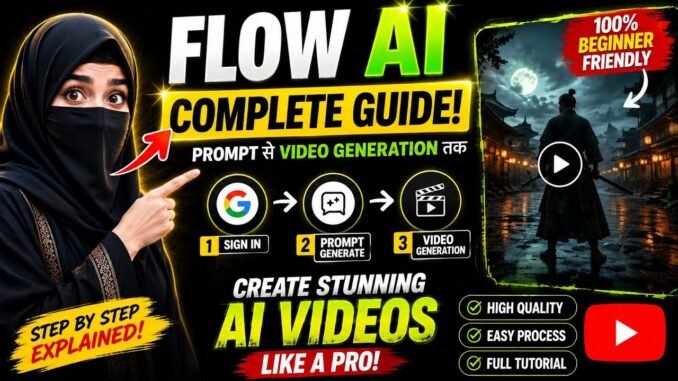 #FlowAI Flow AI Full Tutorial for Beginners | Sign In se AI Video Generate Tak