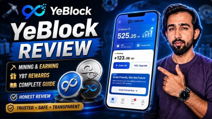 YeBlock Review 2026 | YeBlock Mining Guide | Free YBT Crypto Airdrop Explained