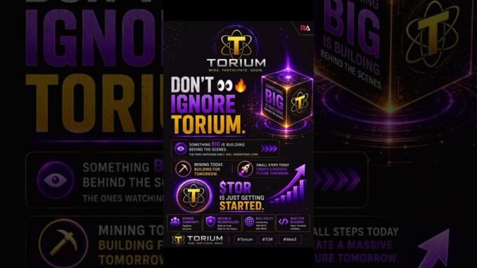 #toriumnetwork #crypto #cryptonews