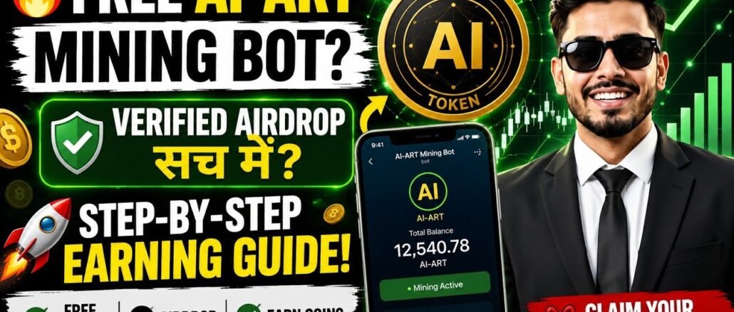 “Free AI-ART Mining Bot Explained | Verified Airdrop or Not? | Step-by-step Guide to Earn Safely”.