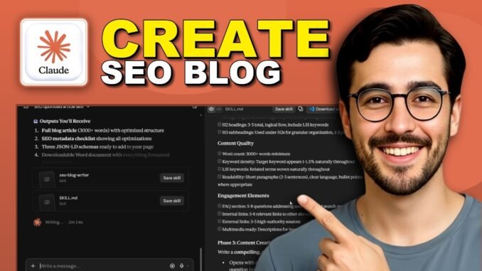 How To Create Free SEO Optimized Blog Posts Using Claude AI - Guide You (2026)