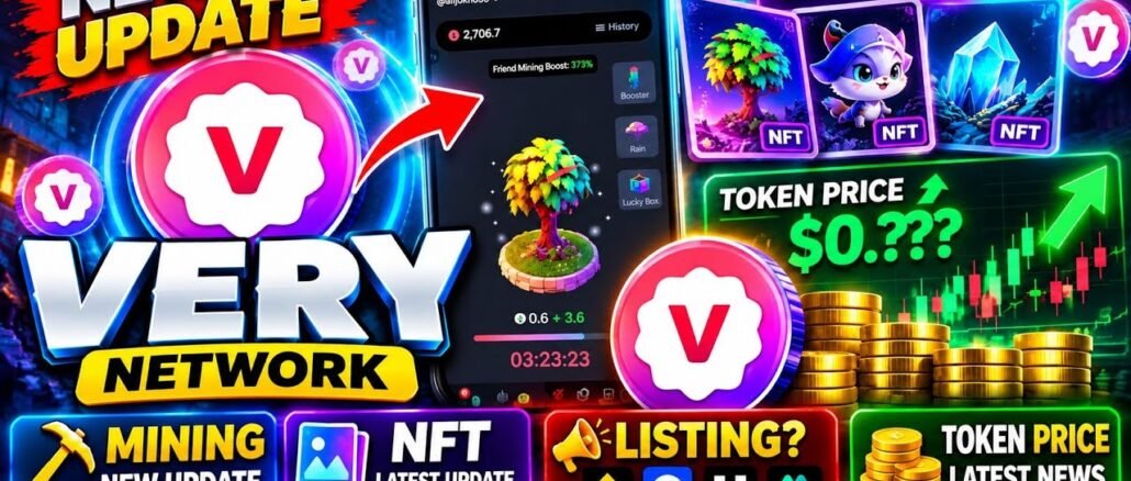 Very Network New Update 🔥 VERY Mining, NFT & Listing Update | VERY Token Price