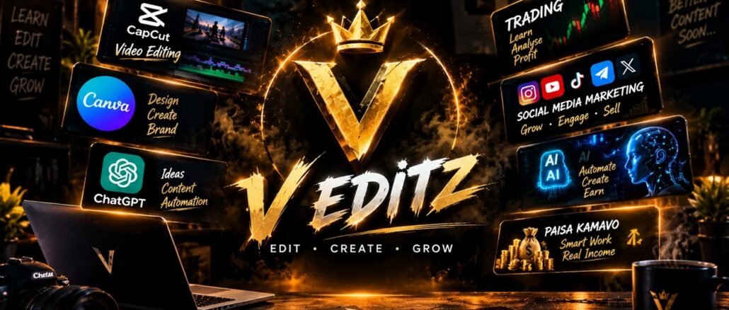 🔥 5 Best AI Tools for Beginners 🤖 | Learn New Digital Skills in Hindi | V EDITZ l