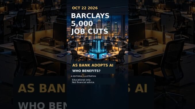Barclays Plans 5,000 Job Cuts as AI Reshapes Banking | News Ep 31 | Oct 22 2026