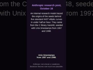 Claude Traced NIST Curve Seeds to 1997 Code | AI News Oct 19 #Shorts