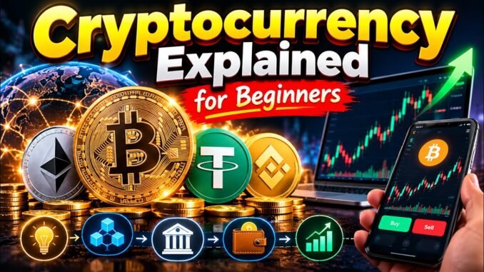 Cryptocurrency Explained for Beginners | Bitcoin, Ethereum, Blockchain & How Crypto Works