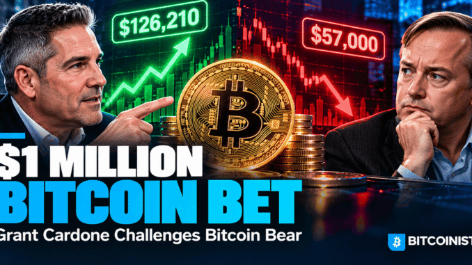 Grant Cardone Bets $1 Million on Bitcoin's Comeback
