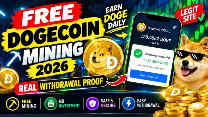 How to Earn Free Dogecoin in 2026 🪙 | DOGE Mining Tutorial