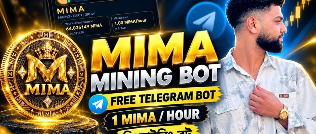 MIMA Mining Bot 2026 🪙 New Free Telegram Mining Bot | Crypto Earning Bangla Tutorial