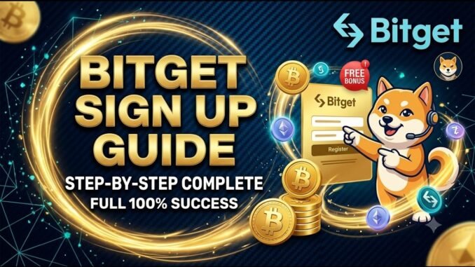 Step-by-Step Bitget Sign Up Guide for Beginners (2026)#Bitget #CryptoTrading #bitcoin