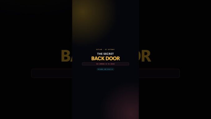 The Secret Back Door #ai #ainews #cybersecurity #llm #aishorts #artificialintelligence
